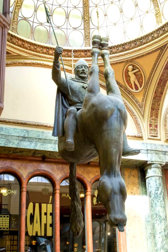 King Wenceslas Riding An Upside-down Dead Horse