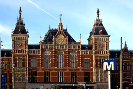 Centraal Station In Amsterdam photo