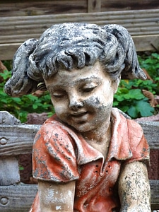 Sculpture stone figure garden photo