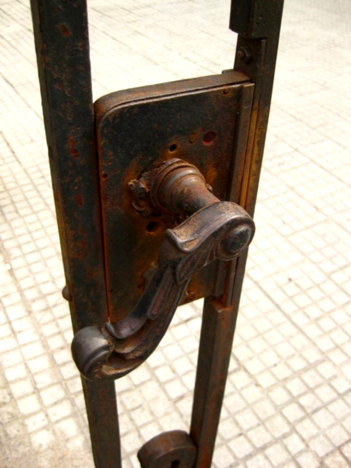 Wrought-iron-door-handle