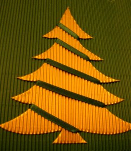 Stylized-christmas-tree-on-gift-wrapping