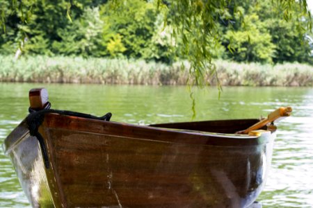 Docked Rowboat photo