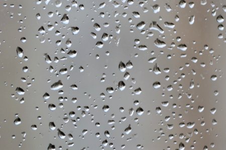 Rain Drops On Glass