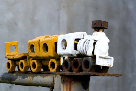 Miniature Metal Work Train