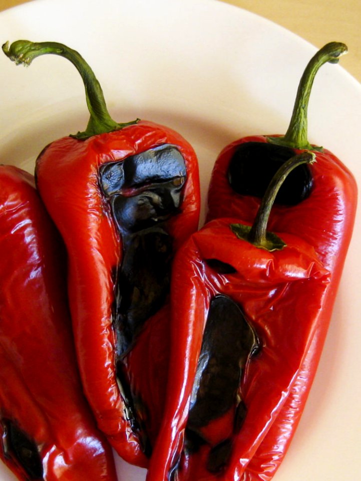 Grilled Red Peppers