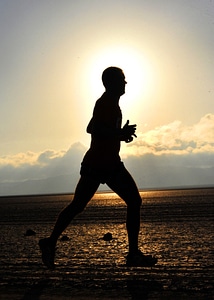 Running cross country athlete photo