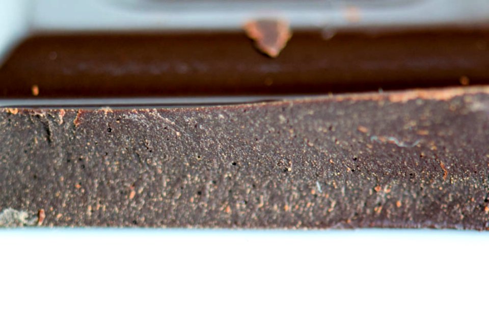 Dark Chocolate Tablet Detail Macro