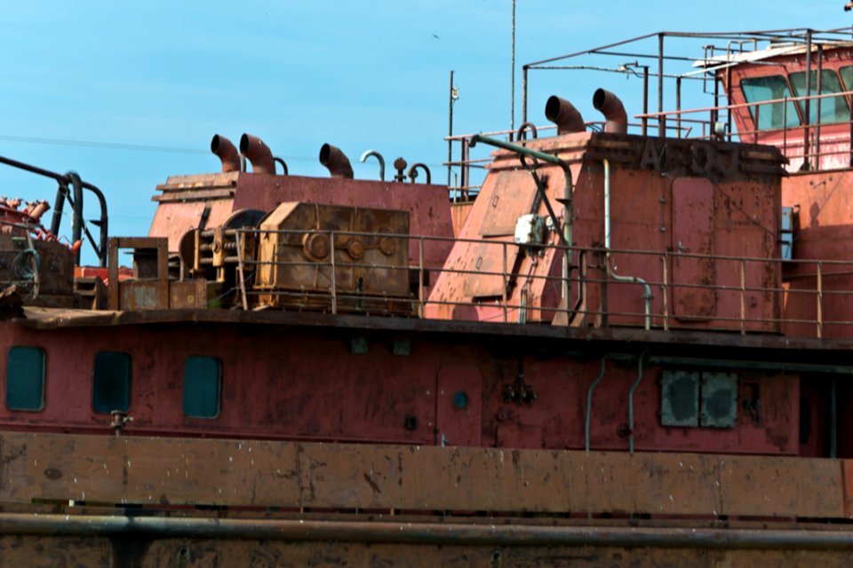 Rusty Fluvial Ship