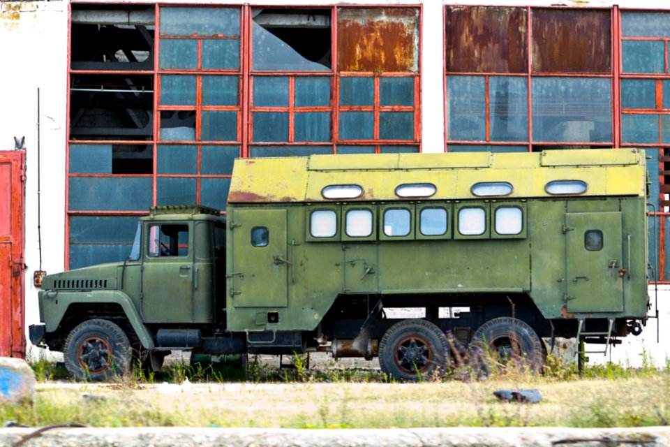 Derelict Factory And Truck