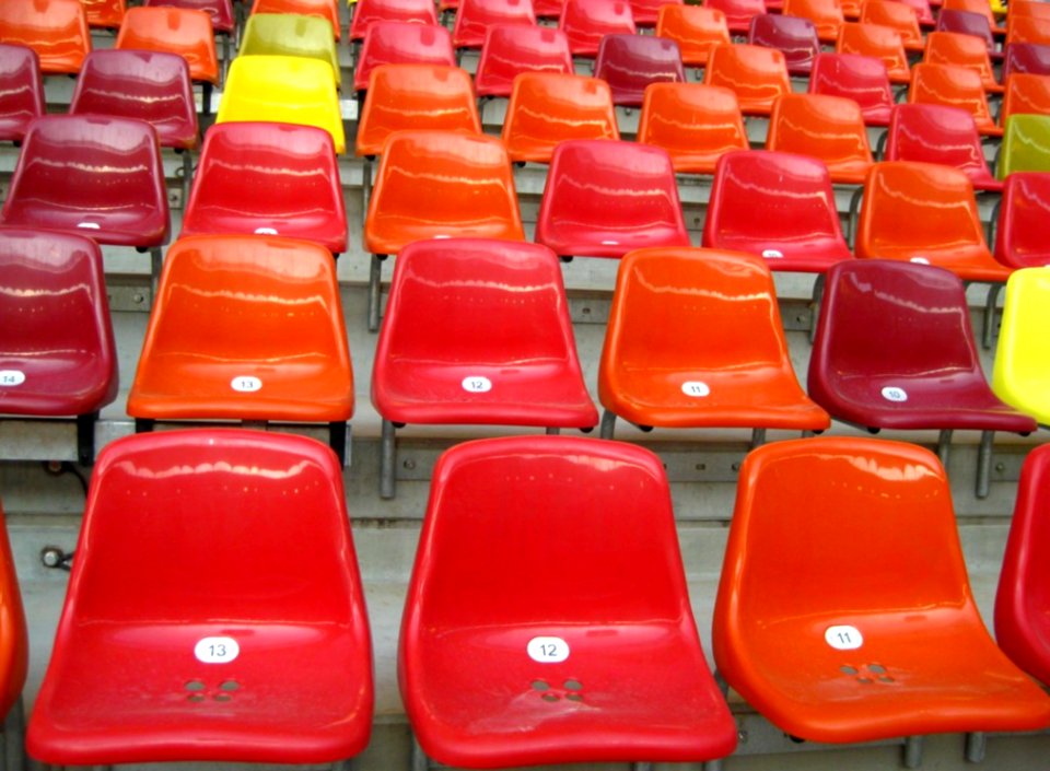 Colorful-seats-in-a-stadium