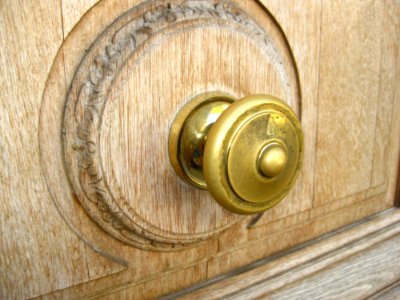 Brass-door-knob photo