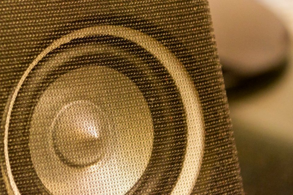 Audio-speaker-tweeter-on-desk