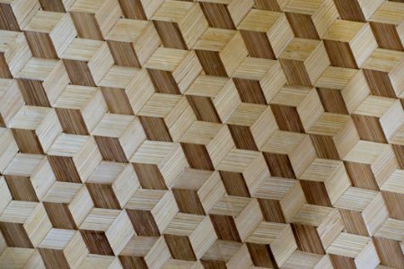 Photo Of A Decorative Art Piece With Geometrical Seamless Pattern