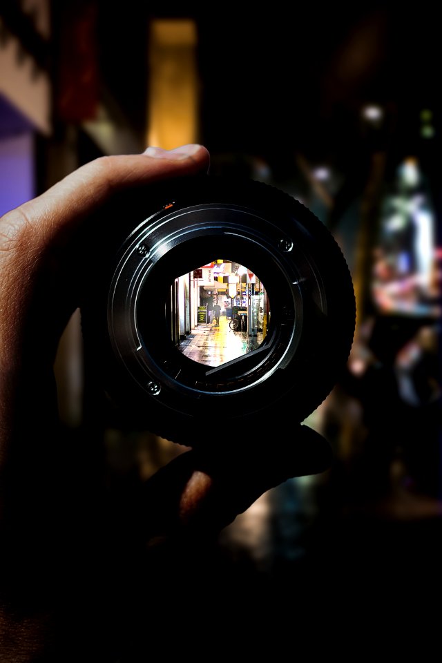 View Through Camera Lens