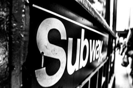 Subway Sign photo