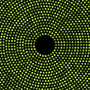 Pattern Of Green Circles photo