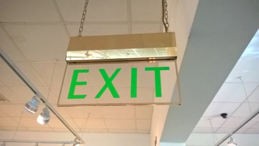 Old-style Fire Exit Sign