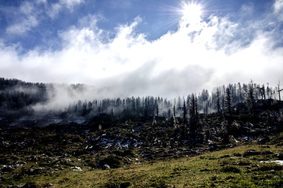 Haze On Valley Landscape