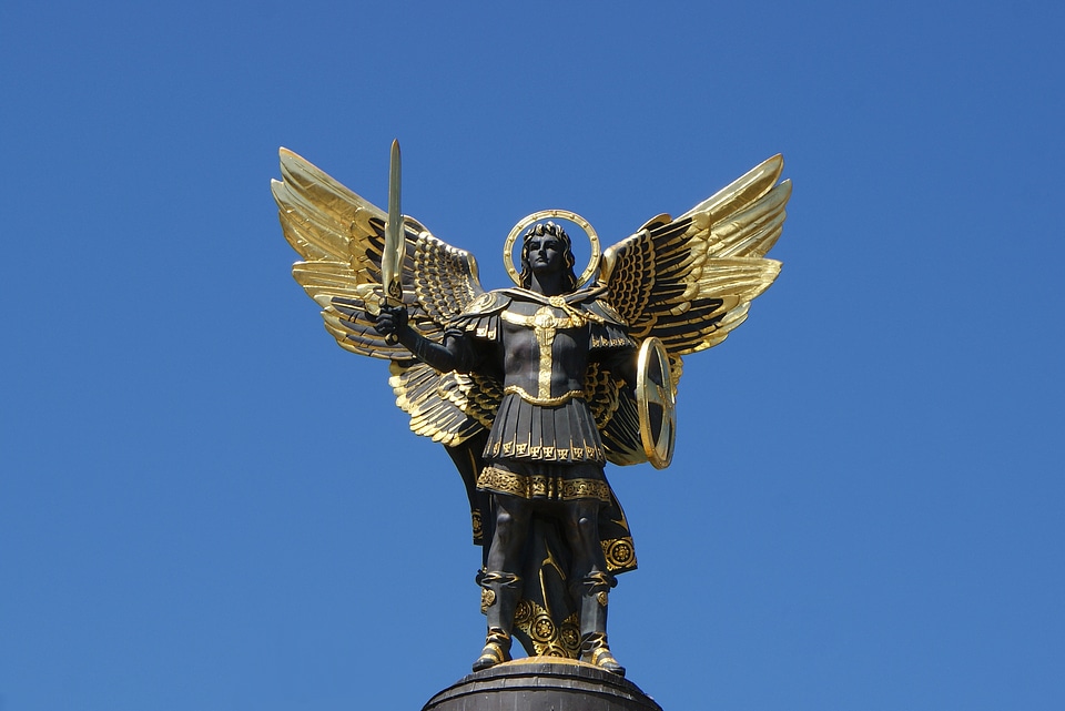 Maidan statue archangel michael