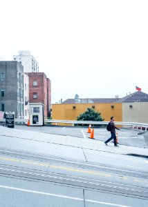 Man Walking On The Street photo