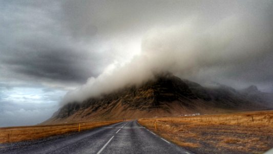 Storm Clouds Over Highway