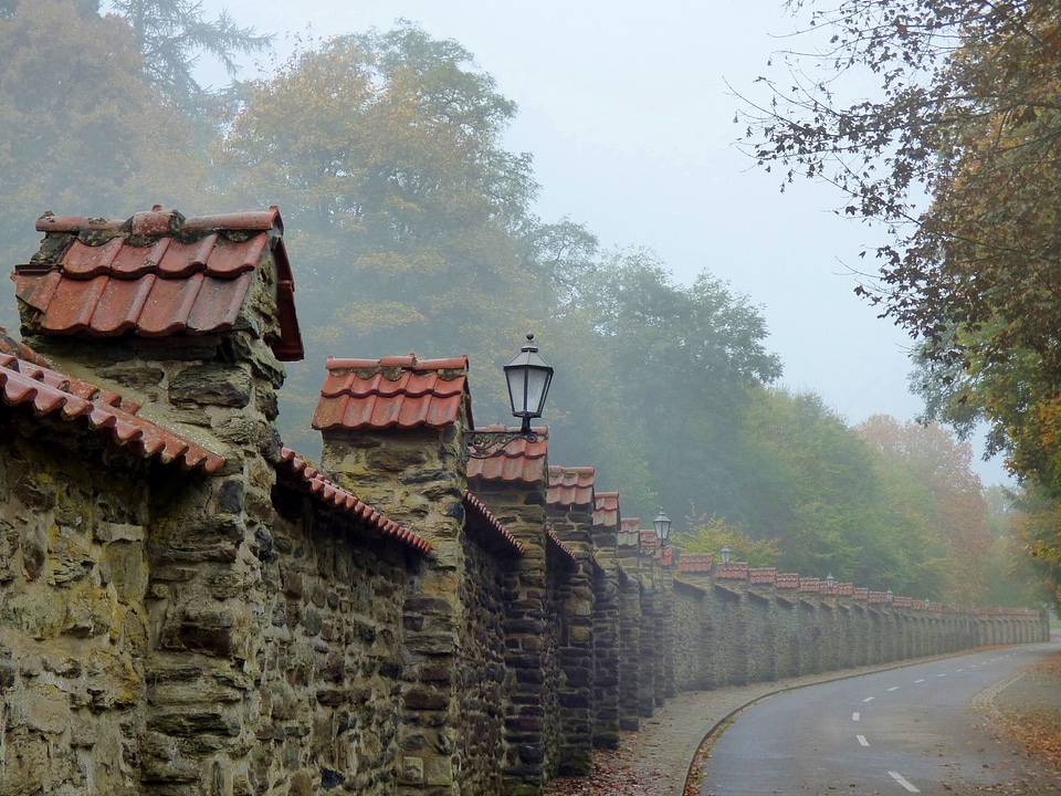 Clervaux old wall enchanted atmosphere