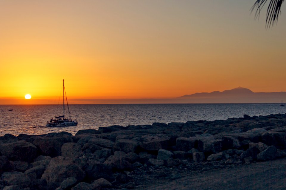 Scenic View Of Sea During Sunset