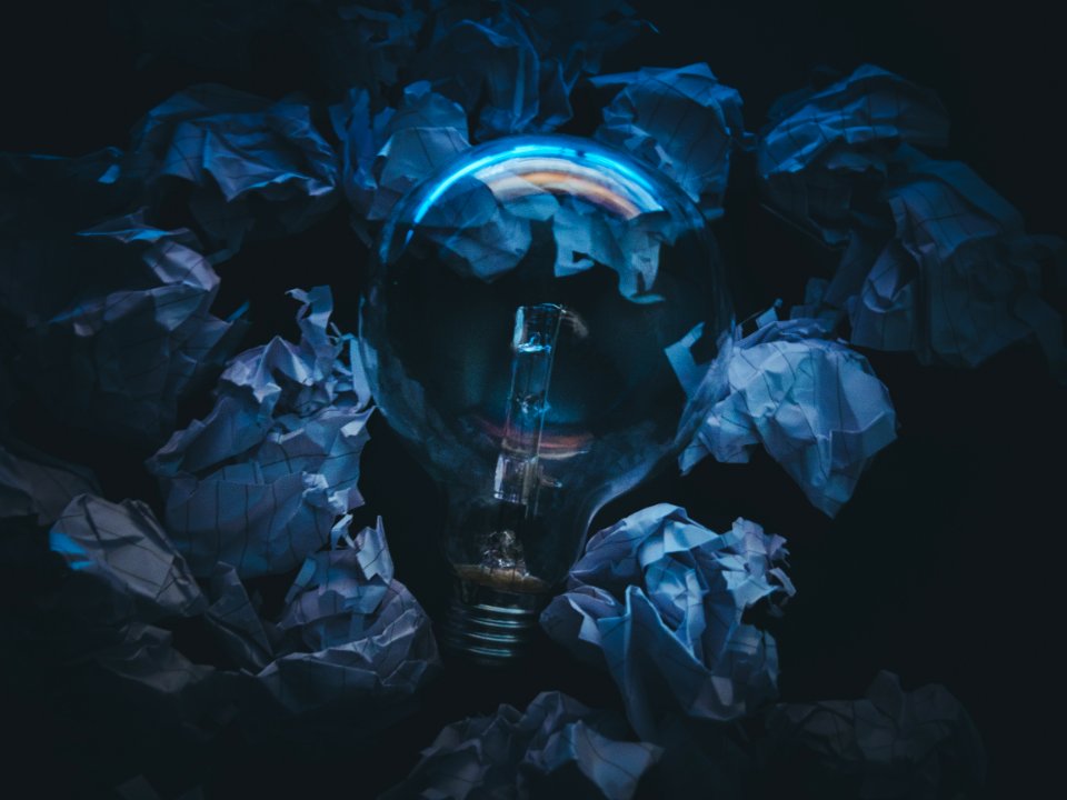 Close Up Of Blue Paint