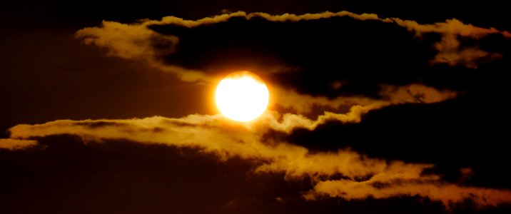 Orange Sun At Sunset