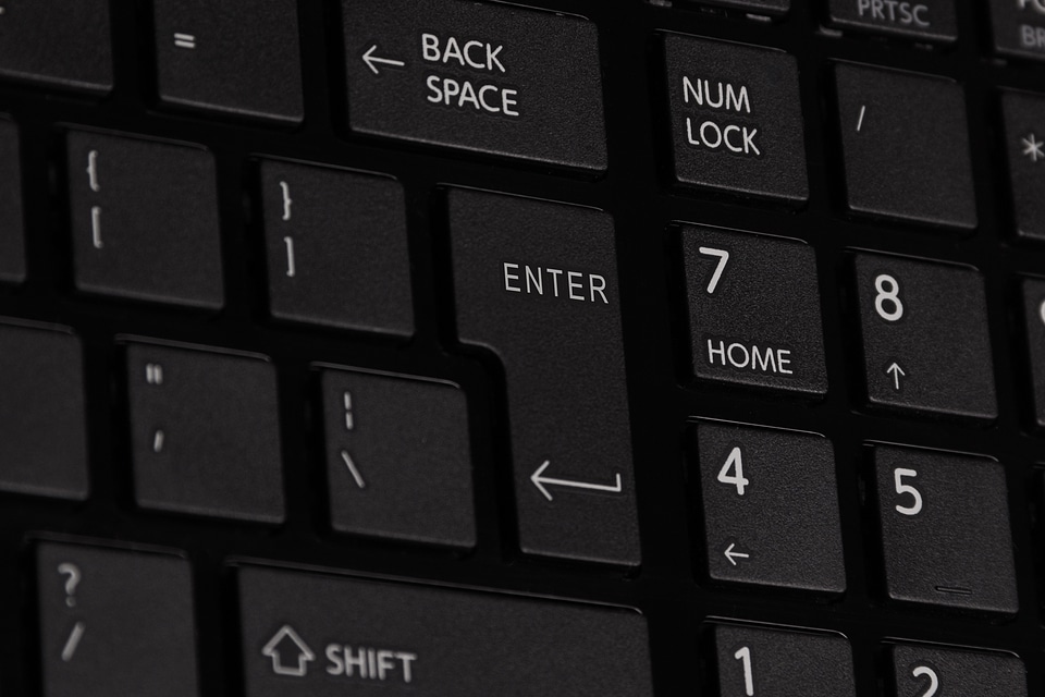 Button key entering