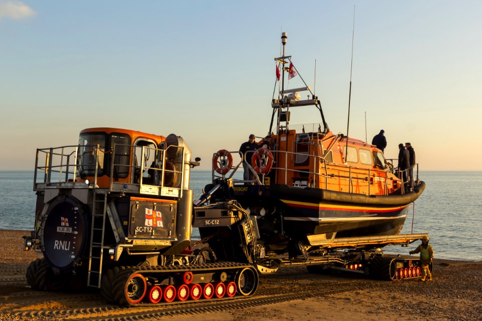 RNLB Cosandra A Shannon Class Lifeboat Visits Hastings Lifeboat Station