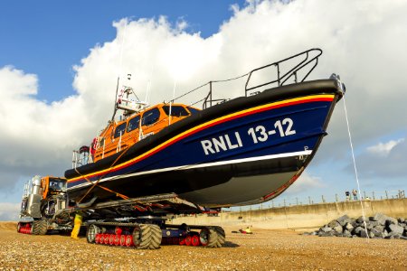 RNLB Cosandra A Shannon Class Lifeboat Visits Hastings Lifeboat Station