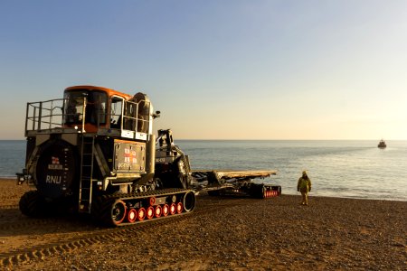 RNLB Cosandra A Shannon Class Lifeboat Visits Hastings Lifeboat Station