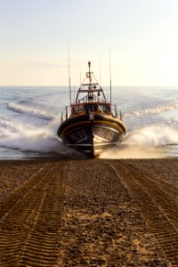 RNLB Cosandra A Shannon Class Lifeboat Visits Hastings Lifeboat Station