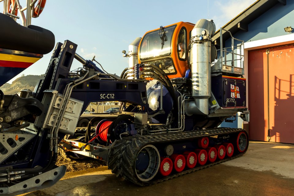 RNLB Cosandra A Shannon Class Lifeboat Visits Hastings Lifeboat Station