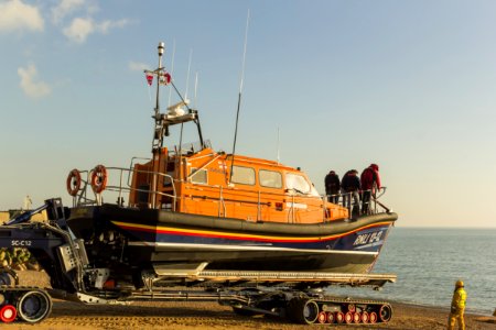 RNLB Cosandra A Shannon Class Lifeboat Visits Hastings Lifeboat Station