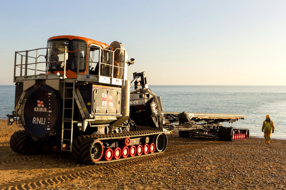 RNLB Cosandra A Shannon Class Lifeboat Visits Hastings Lifeboat Station