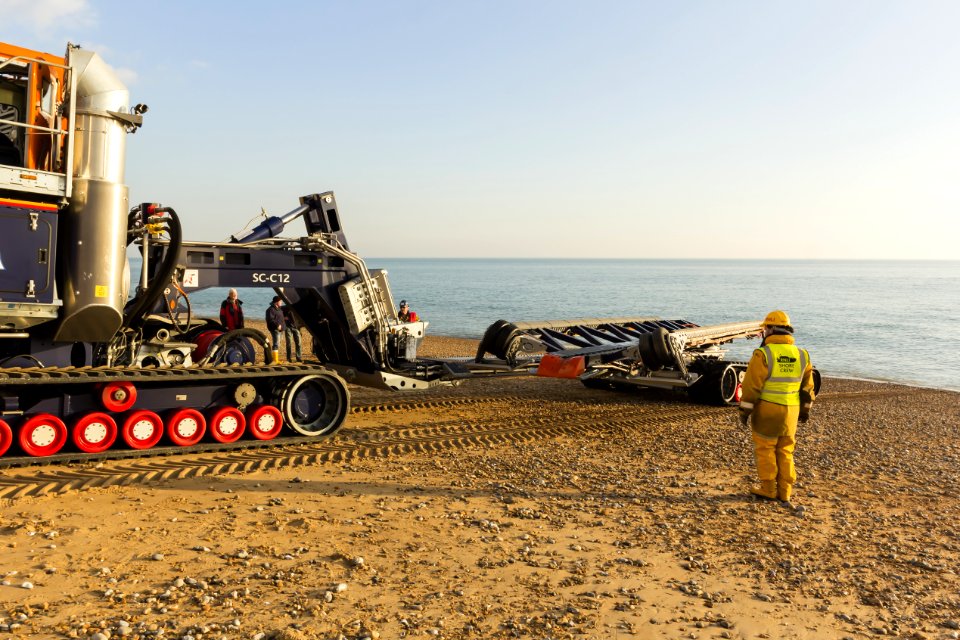 RNLB Cosandra A Shannon Class Lifeboat Visits Hastings Lifeboat Station