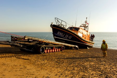 RNLB Cosandra A Shannon Class Lifeboat Visits Hastings Lifeboat Station