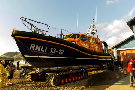 RNLB Cosandra A Shannon Class Lifeboat Visits Hastings Lifeboat Station