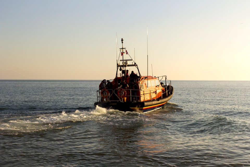 RNLB Cosandra A Shannon Class Lifeboat Visits Hastings Lifeboat Station