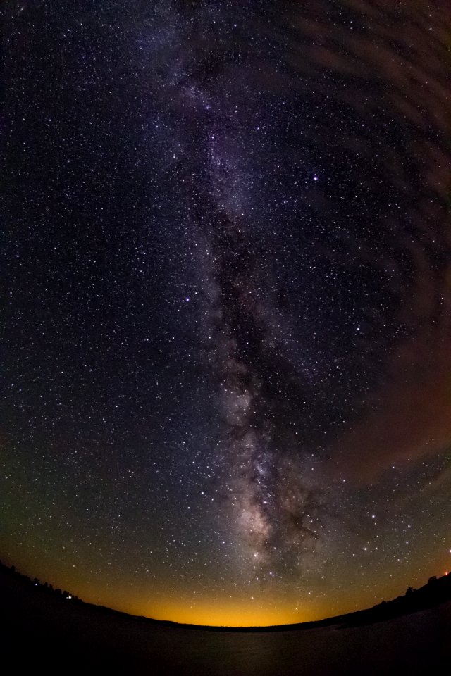 Processed Milky Way Over Ashurst Lake