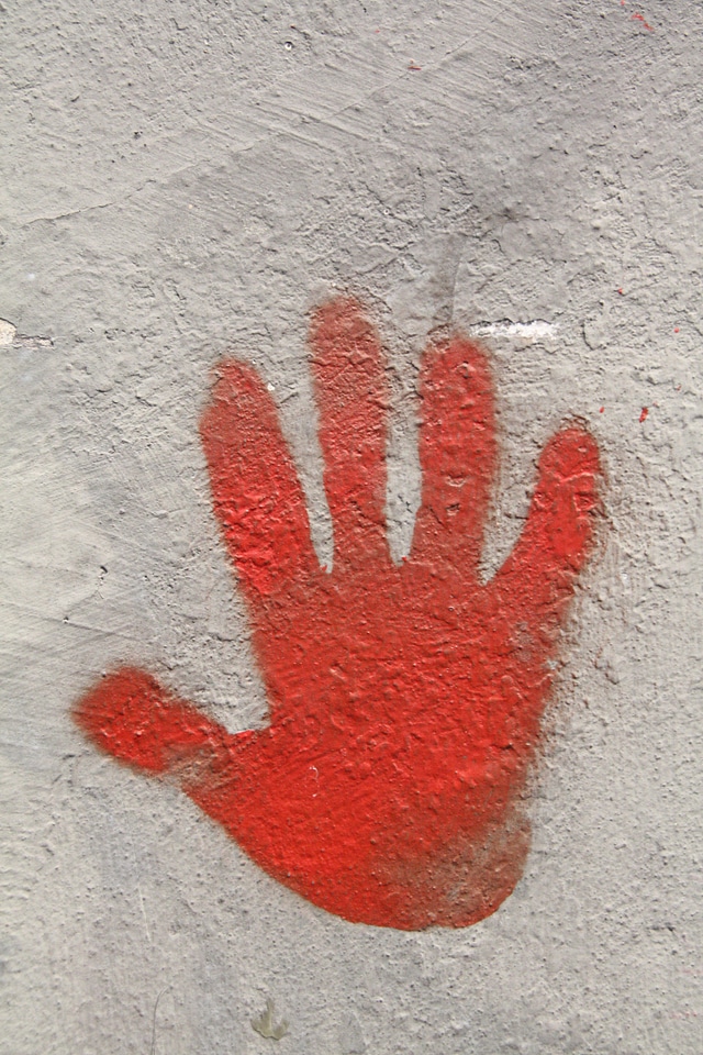 Hand template silhouette