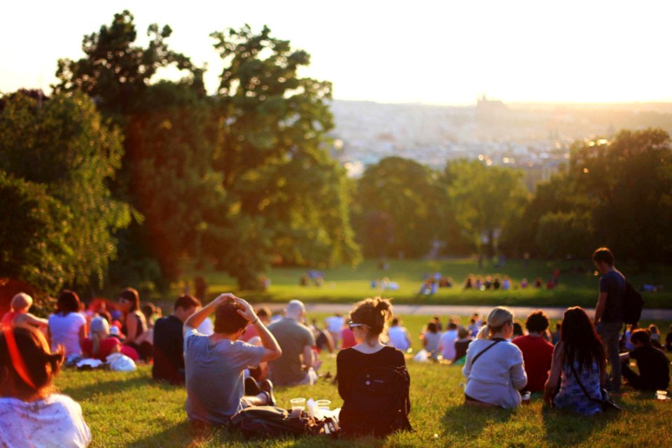 Group Of People Enjoying Music Concert
