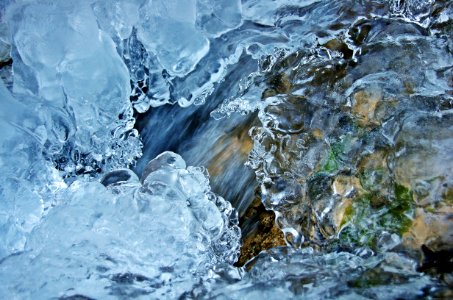 Close-up Of Frozen Water photo