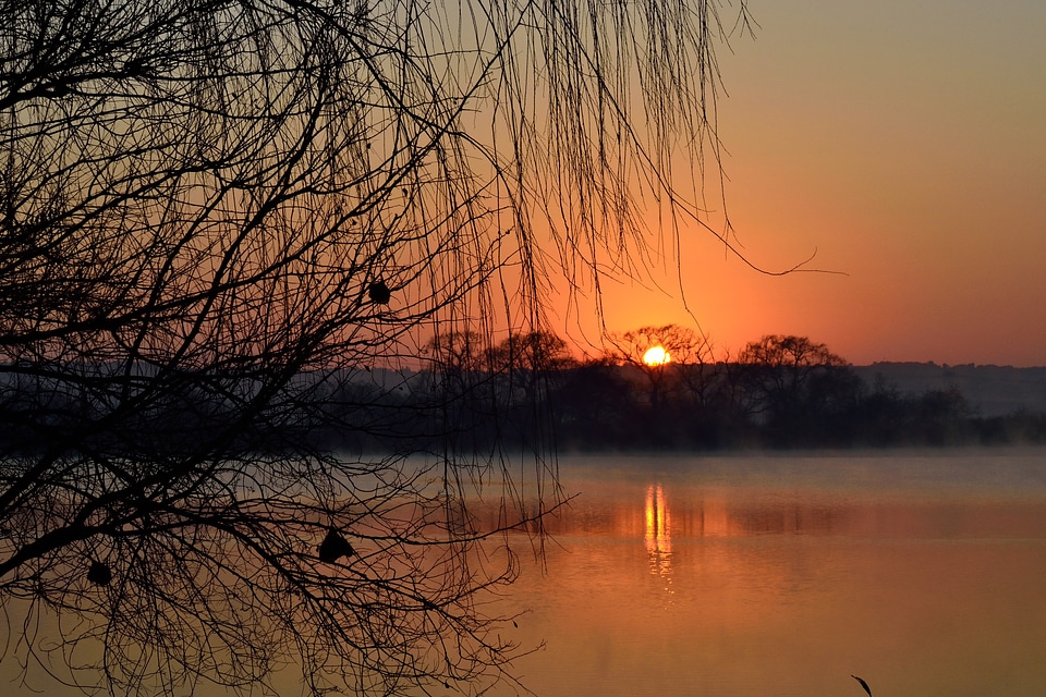 Dam water sun
