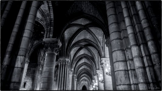 North Aisle Notre Dame De Paris photo