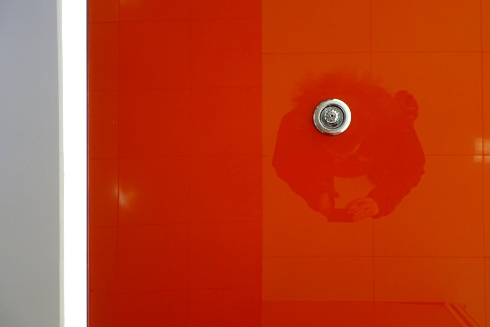 Amber Orange Wood Rectangle