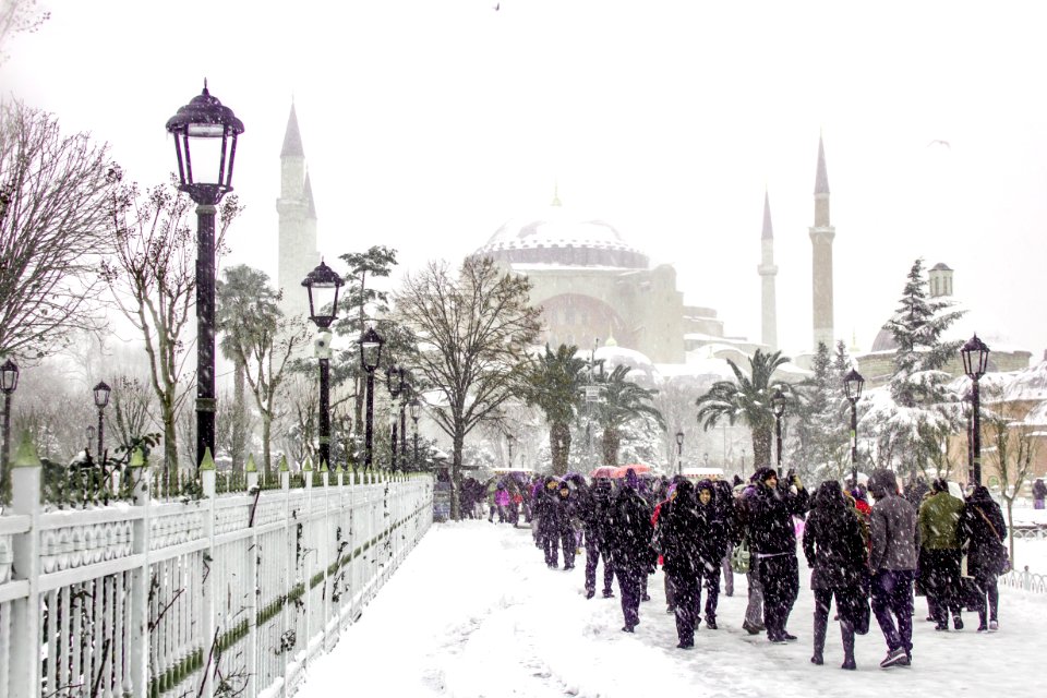 Hagia Sophia And Its Faithful Tourists