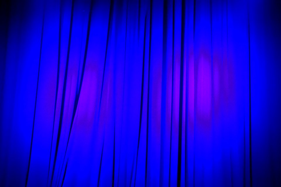 Theater Curtain Blue Purple Violet